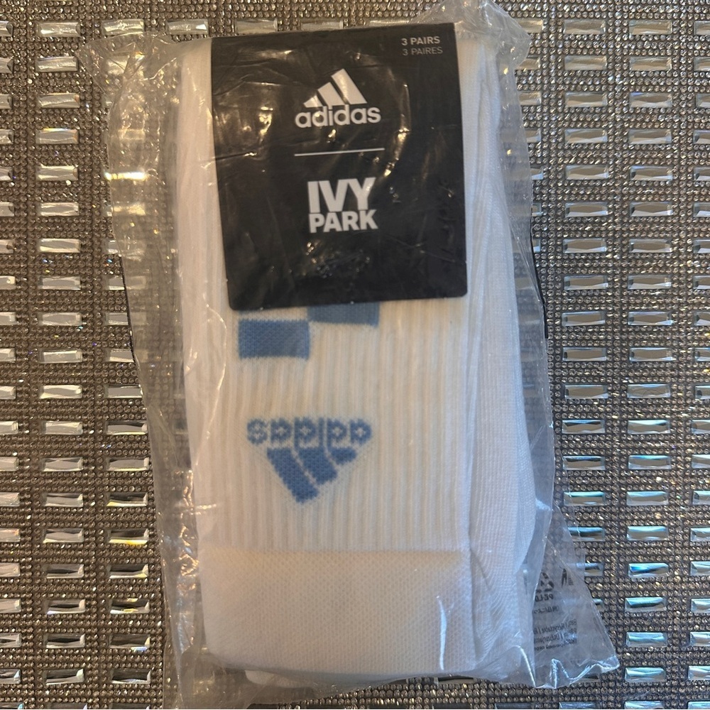 IVY PARK X ADIDAS 3-PAIR PACK IVY PARK CREW SOCKS SIZE S NWT - Picture 6 of 14